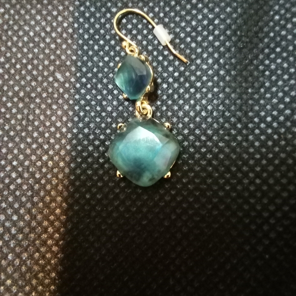 Dillard's - Genuine Shell, Teal, Sterling Silver Post, Sensitive Skin - Picture 3 of 8